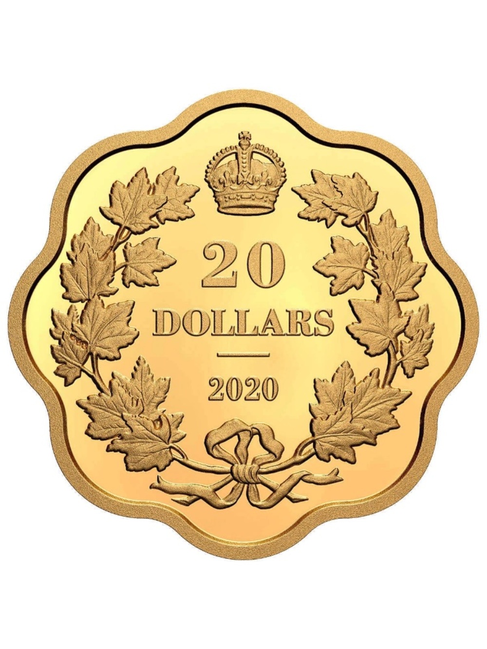 Canada Gold 2020 20 Dollars Coin - Scalloped Shape low mintage